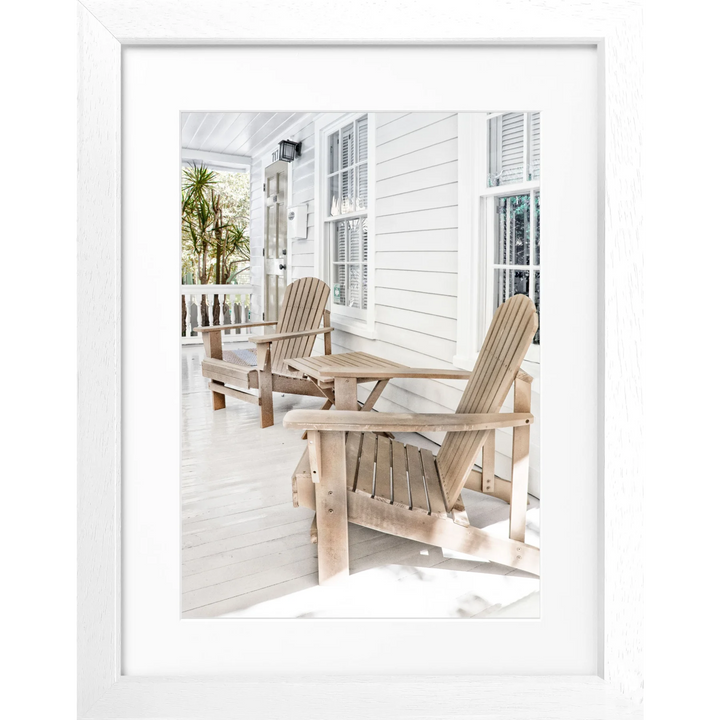 Poster Florida Key West ’Deckchair’ FL44 - Weiss 3cm