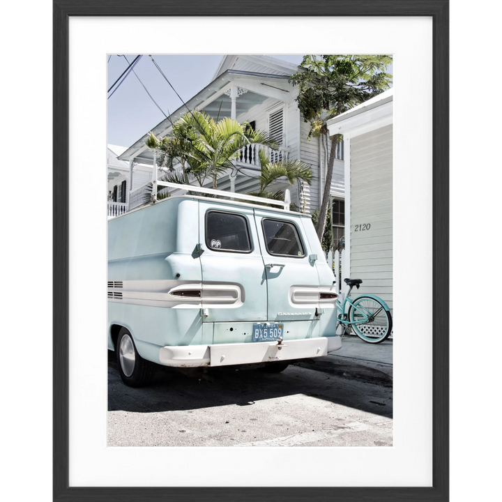 Poster Florida Key West FL23 - Schwarz matt 1.5cm / S (25cm
