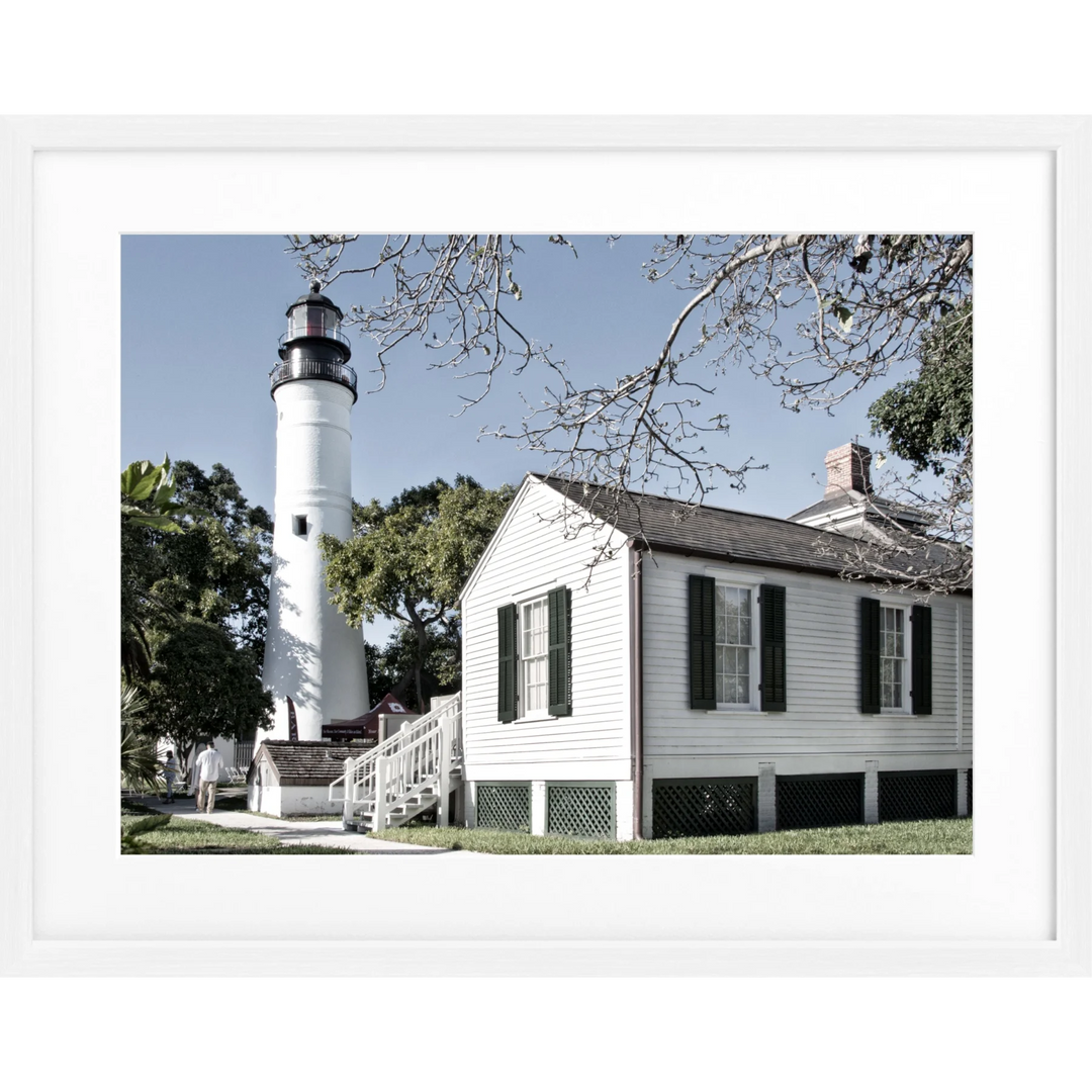 Poster Florida Key West ’Lighthouse’ FL10 - Weiss 1.5cm