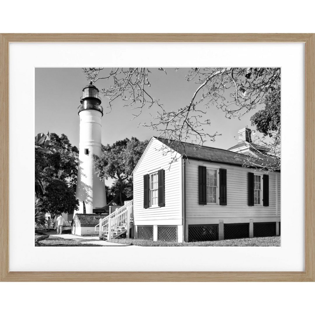 Poster Florida Key West ’Lighthouse’ FL10 - Eiche