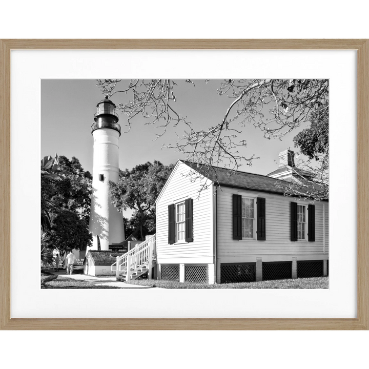 Poster Florida Key West ’Lighthouse’ FL10 - Eiche
