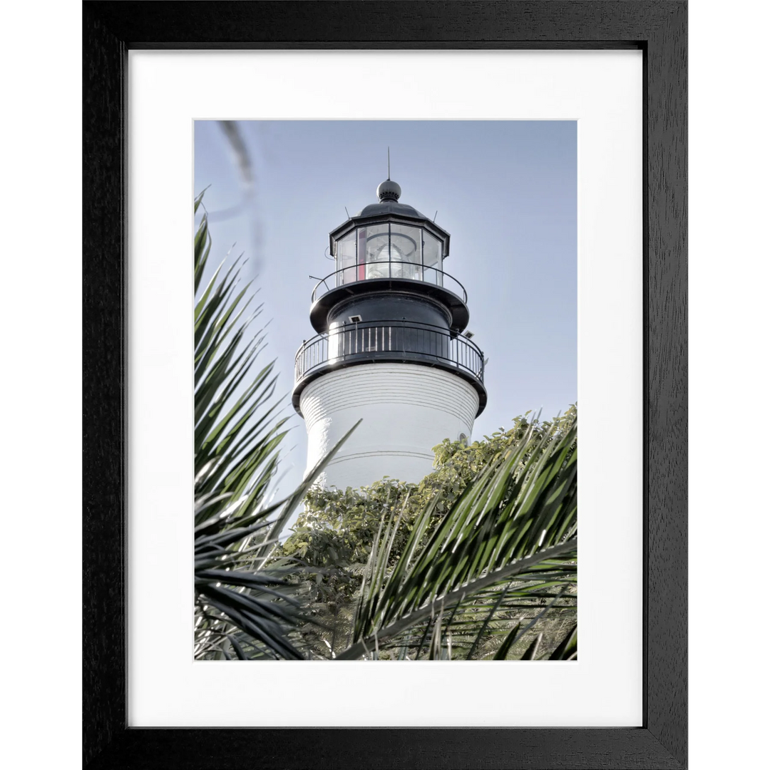 Poster Florida Key West ’Lighthouse’ FL28 - Schwarz 3cm