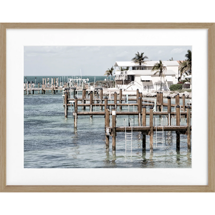 Poster Florida Keys ’Beach House’ FL04 - Eiche Furnier