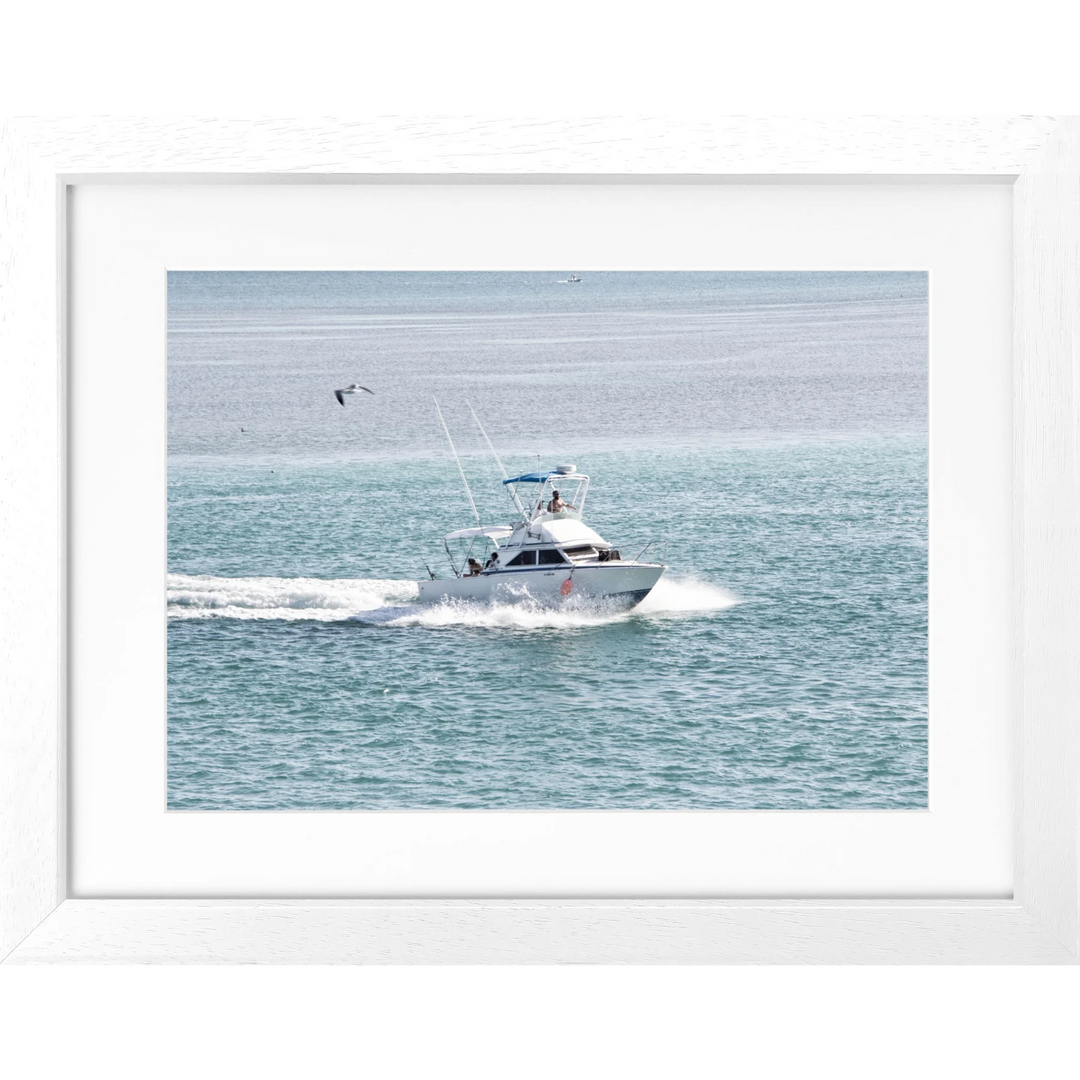 Poster Florida Keys ’Boat’ FL03 - Weiss 3cm / S (31cm x