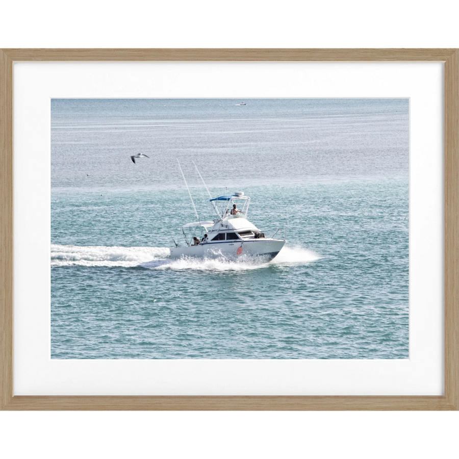 Poster Florida Keys ’Boat’ FL03 - Eiche Furnier 1.5cm