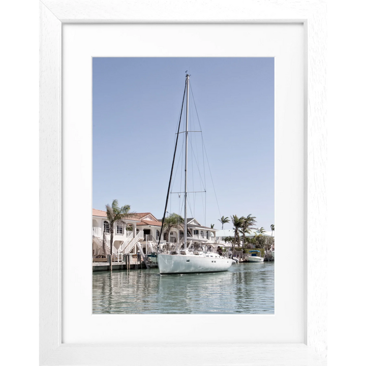 Poster Florida Keys ’Boat’ FL35 - Weiss 3cm / S (25cm x