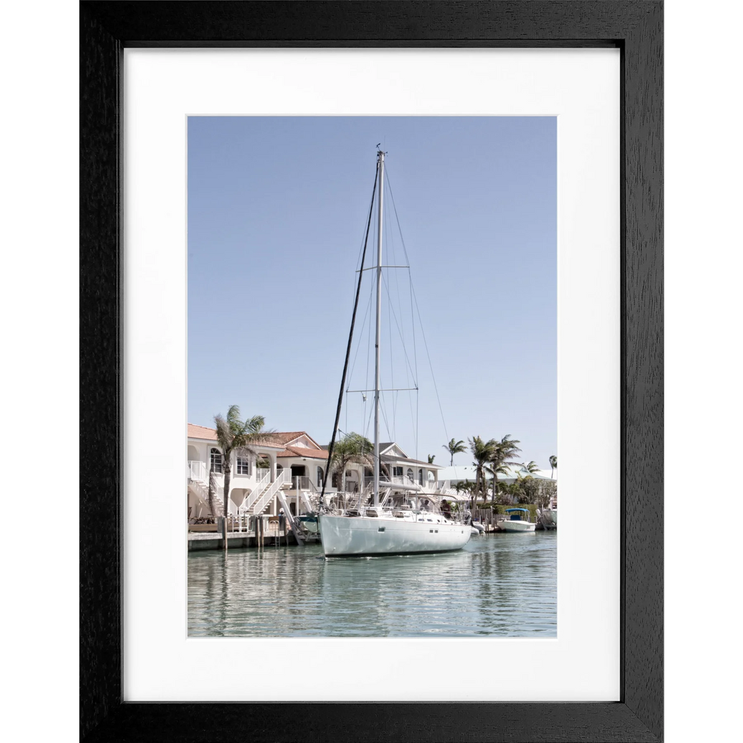 Poster Florida Keys ’Boat’ FL35 - Schwarz 3cm / S (25cm