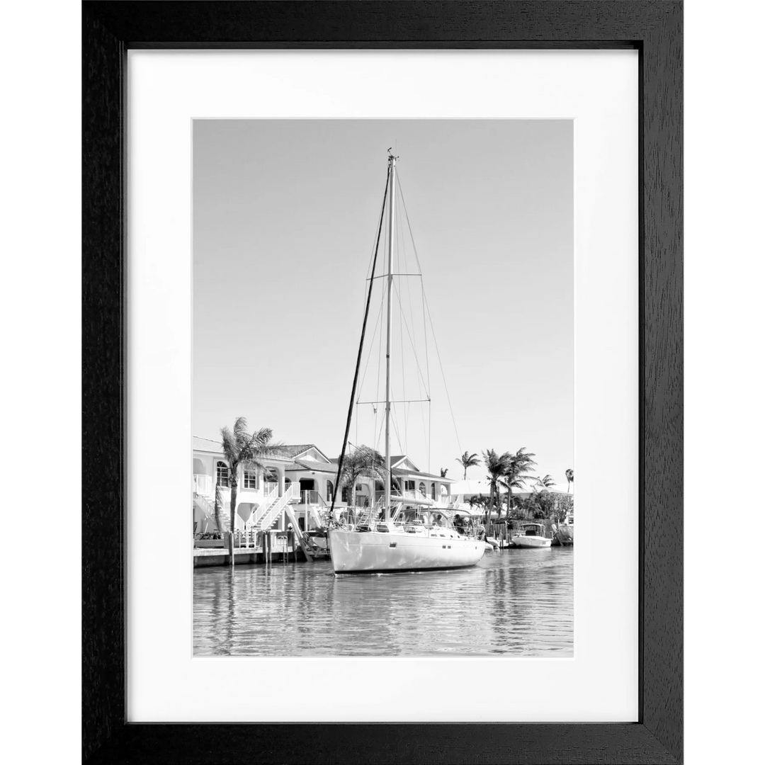 Poster Florida Keys ’Boat’ FL35 - Schwarz 3cm / S (25cm