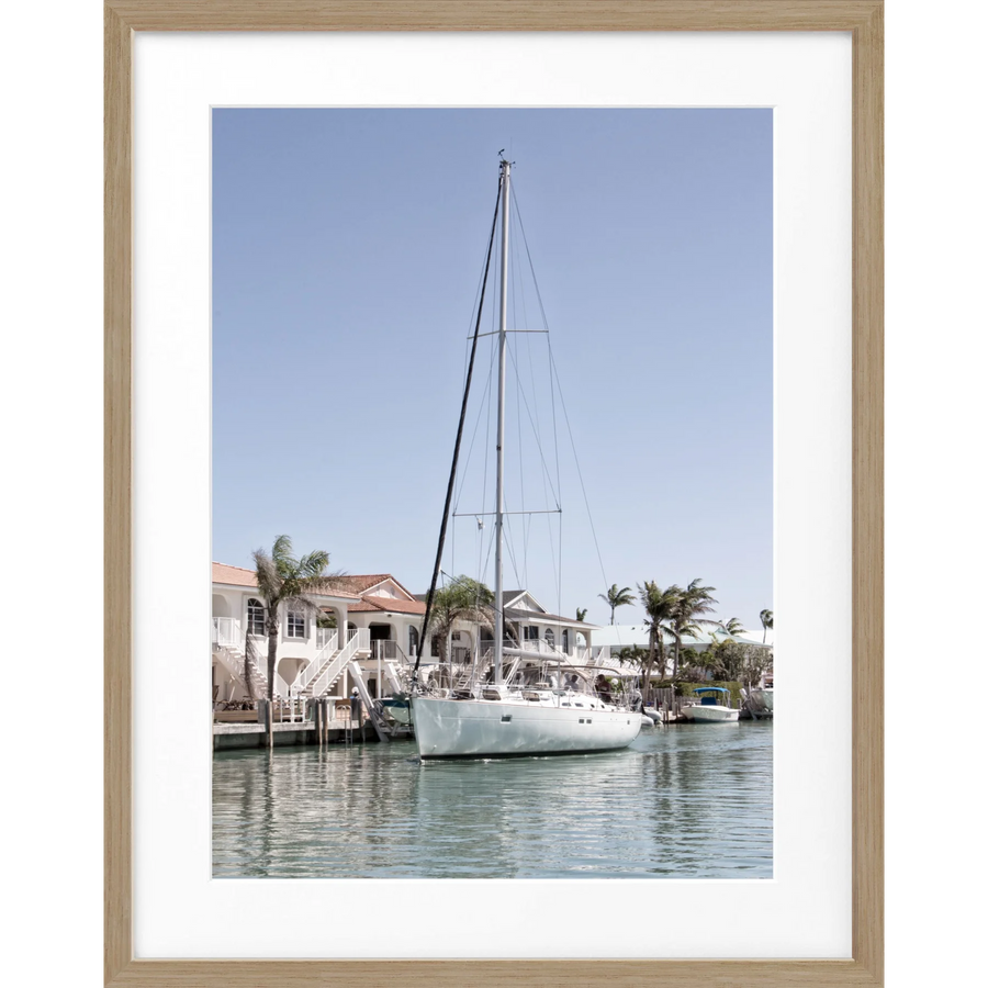 Poster Florida Keys ’Boat’ FL35 - Eiche Furnier 1.5cm