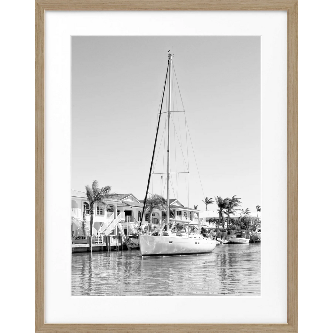 Poster Florida Keys ’Boat’ FL35 - Eiche Furnier 1.5cm