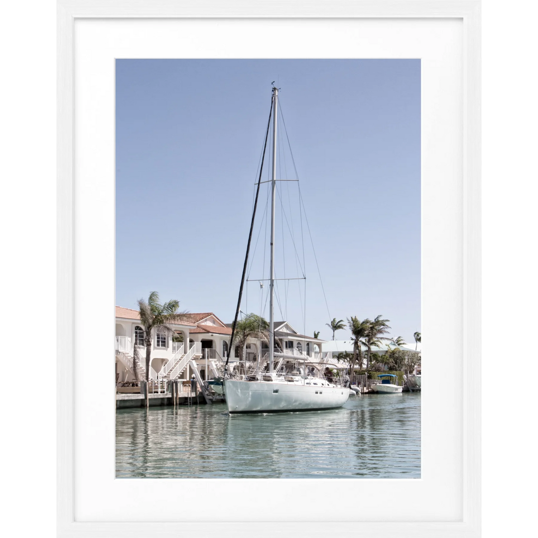 Poster Florida Keys ’Boat’ FL35 - Weiss 1.5cm / S (25cm