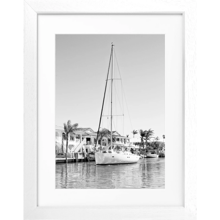 Poster Florida Keys ’Boat’ FL35 - Weiss 3cm / S (25cm x