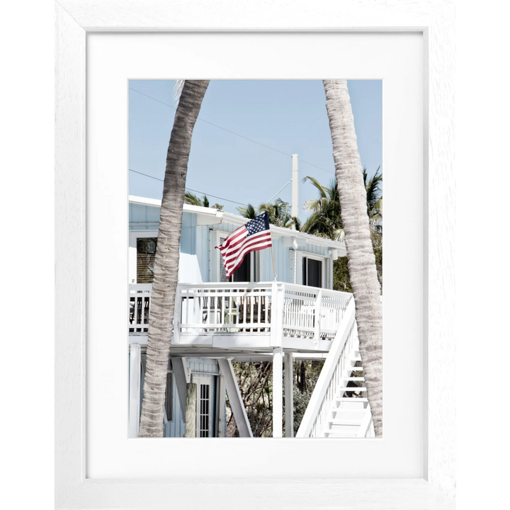 Poster Florida Keys FL20 - Weiss 3cm / S (25cm x 31cm)