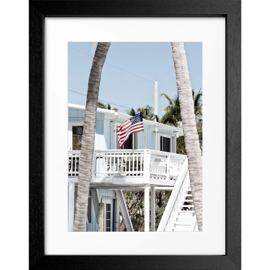 Poster Florida Keys FL20 - Schwarz 3cm / S (25cm x 31cm)