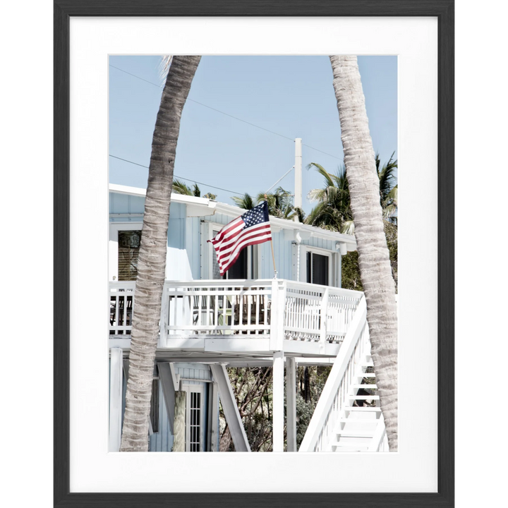 Poster Florida Keys FL20 - Schwarz matt 1.5cm / S (25cm x