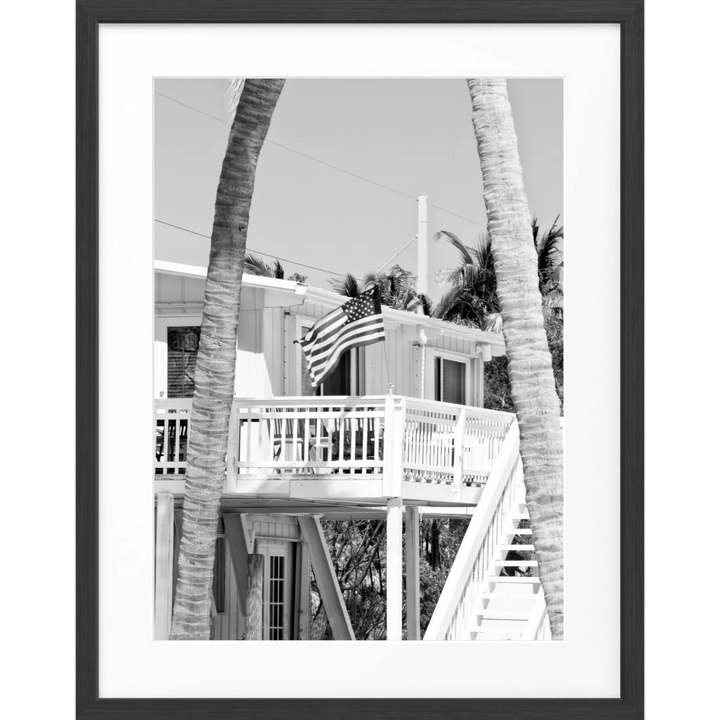 Poster Florida Keys FL20 - Schwarz matt 1.5cm / S (25cm x