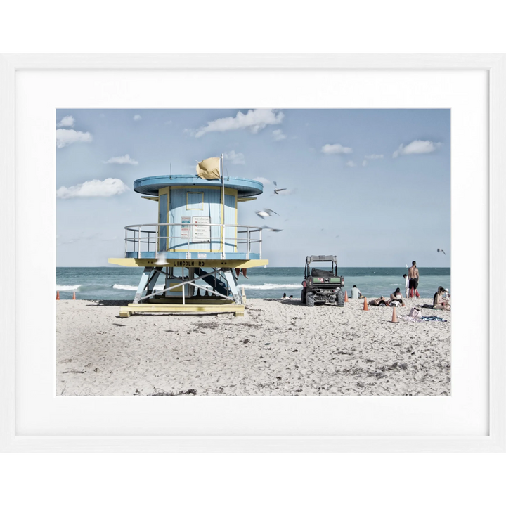 Poster Florida Miami Beach FL16 - Weiss 1.5cm / S (31cm x