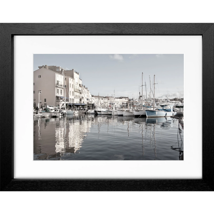 Poster ’Hafen’ Saint Tropez ST05 - Schwarz 3cm / S