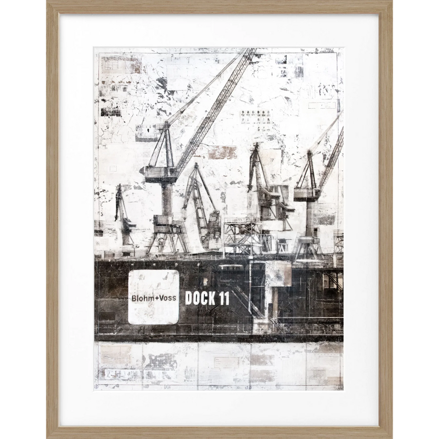 Poster Hamburg Dock 11 GM77 - Eiche Furnier 1.5cm / S (25cm