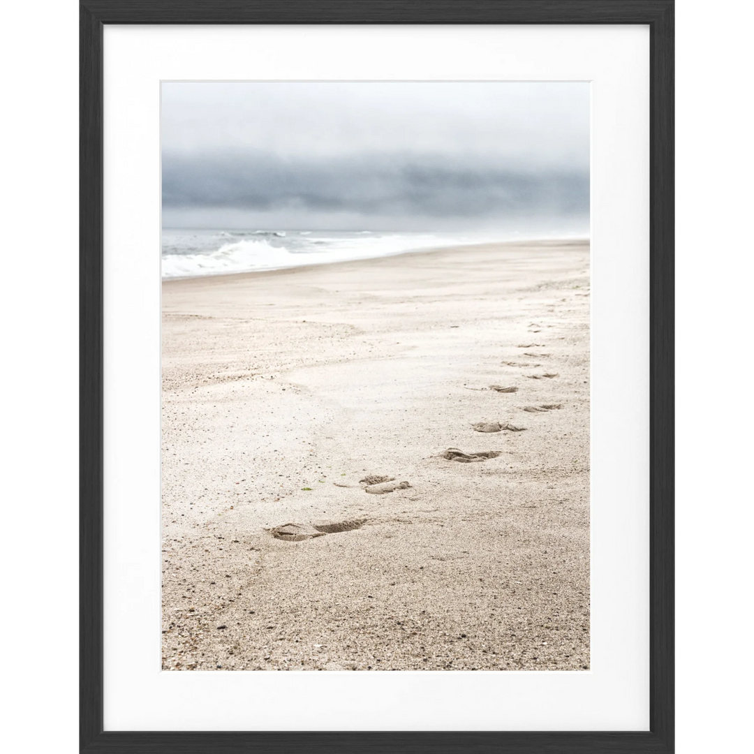 Poster Hamptons Long Island ’Beach’ HM16 - Schwarz matt