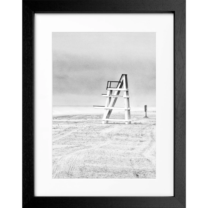 Poster Hamptons Long Island ’Beach’ HM27 - Schwarz 3cm