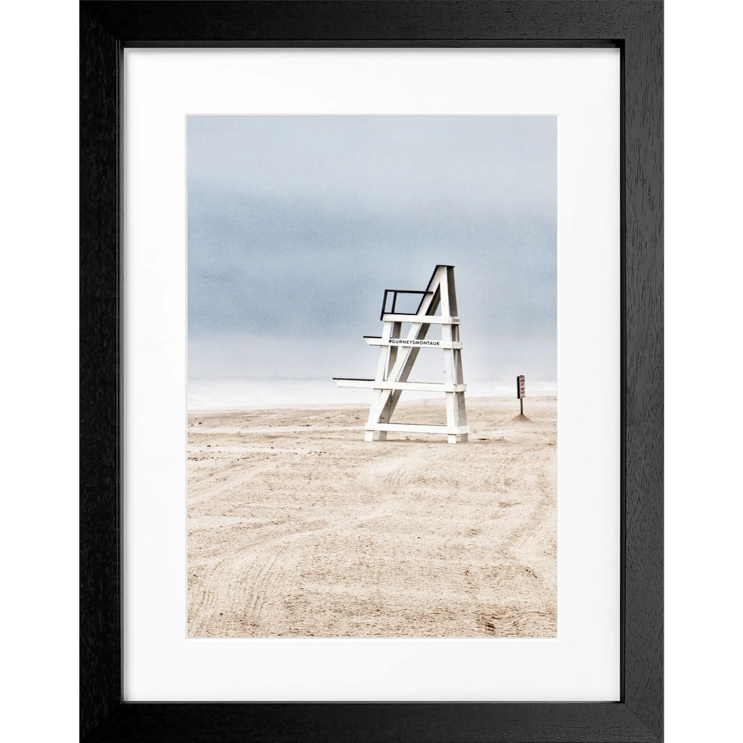 Poster Hamptons Long Island ’Beach’ HM27 - Schwarz 3cm