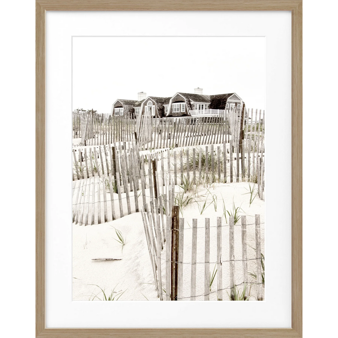 Poster Hamptons Long Island ’Beach House’ HM15 - Eiche