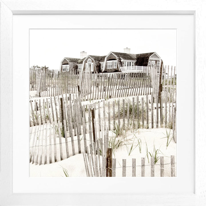 Poster Hamptons Long Island ’Beach House’ HM15Q - Weiss