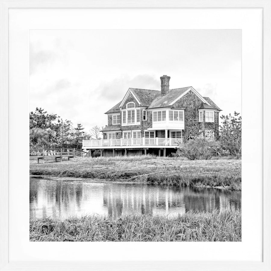 Poster Hamptons Long Island ’Beach House’ HM19Q - Weiss