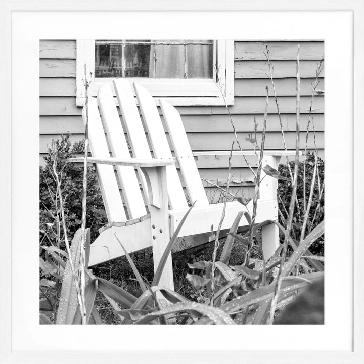 Poster Hamptons Long Island ’Deckchair’ HM14Q - Weiss