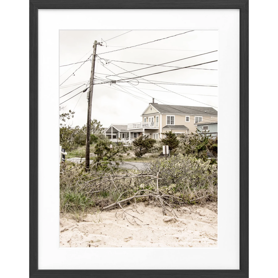Poster Hamptons Long Island HM24 - Schwarz matt 1.5cm / S