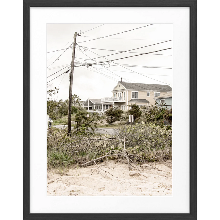 Poster Hamptons Long Island HM24 - Schwarz matt 1.5cm / S