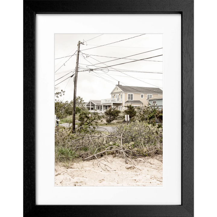 Poster Hamptons Long Island HM24 - Schwarz 3cm / S (25cm x