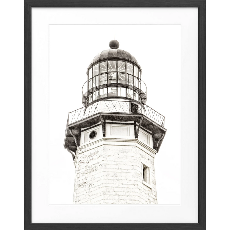 Poster Hamptons Montauk ’Lighthouse’ HM13 - Schwarz