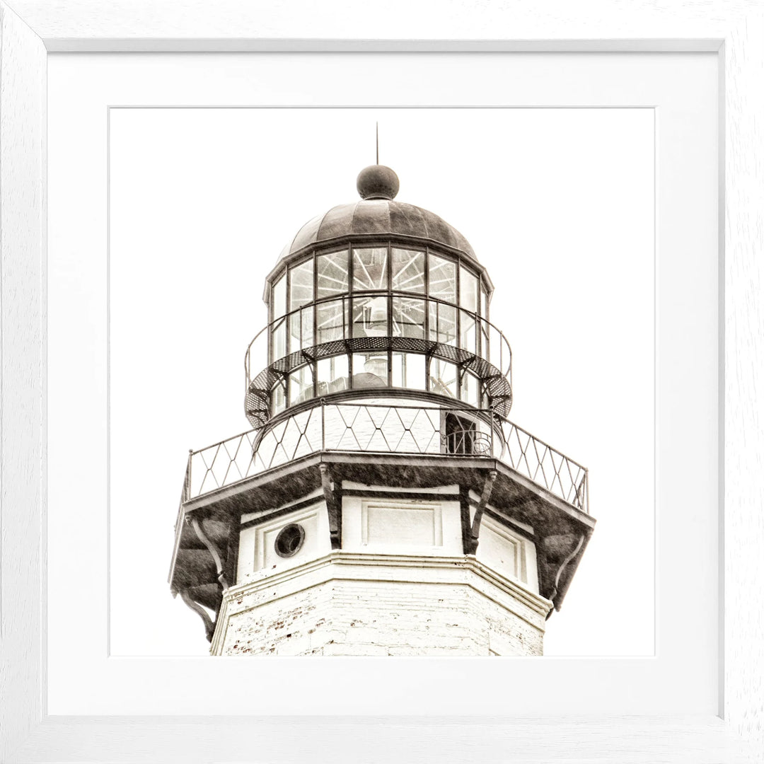 Poster Hamptons Montauk ’Lighthouse’ HM13Q - Weiss 3cm