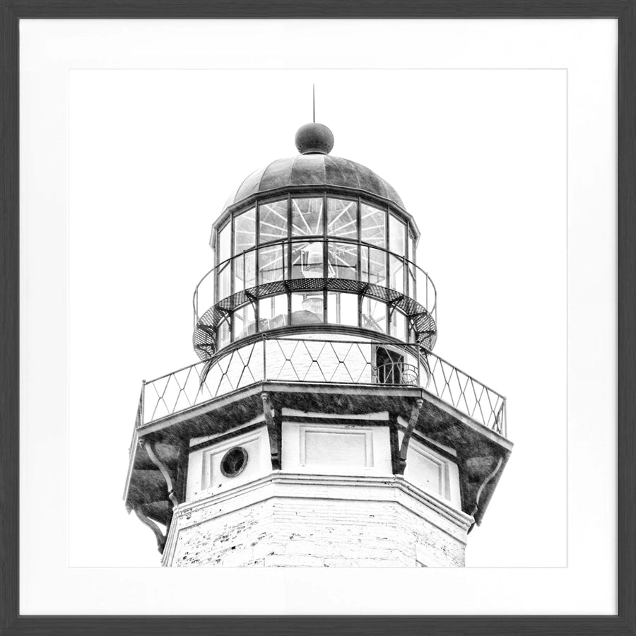 Poster Hamptons Montauk ’Lighthouse’ HM13Q - Schwarz