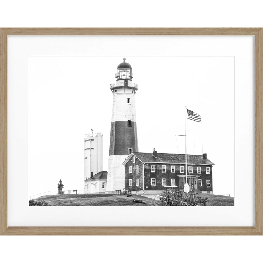 Poster Hamptons Montauk ’Lighthouse’ HM23 - Eiche