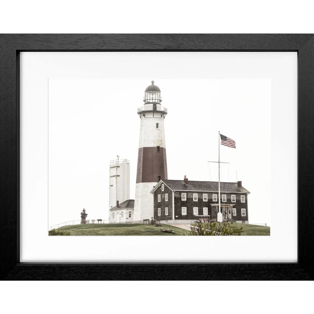 Poster Hamptons Montauk ’Lighthouse’ HM23 - Schwarz 3cm