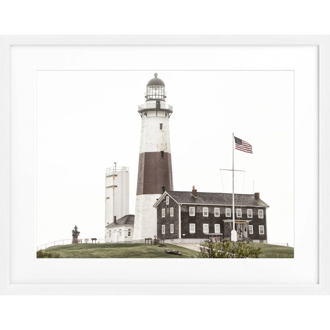 Poster Hamptons Montauk ’Lighthouse’ HM23 - Weiss 1.5cm