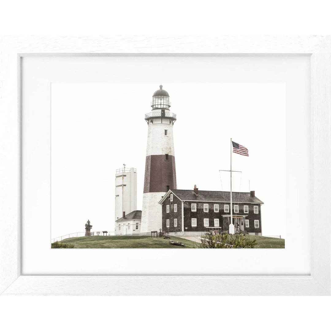 Poster Hamptons Montauk ’Lighthouse’ HM23 - Weiss 3cm