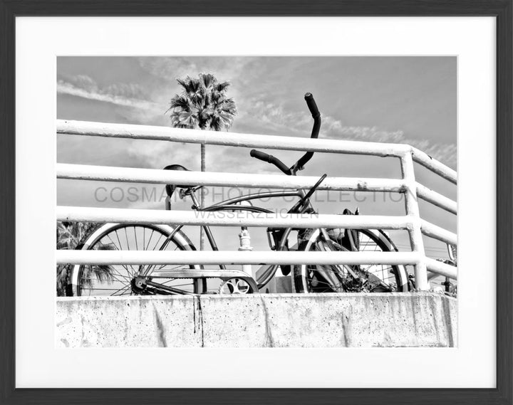 Poster Kalifornien ’Beach Bike’ K188 - Schwarz matt