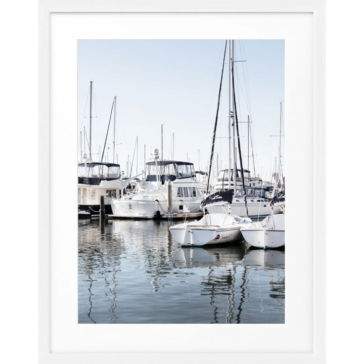 Poster Kalifornien ’Boat’ K30 - Weiss 1.5cm / S (25cm x