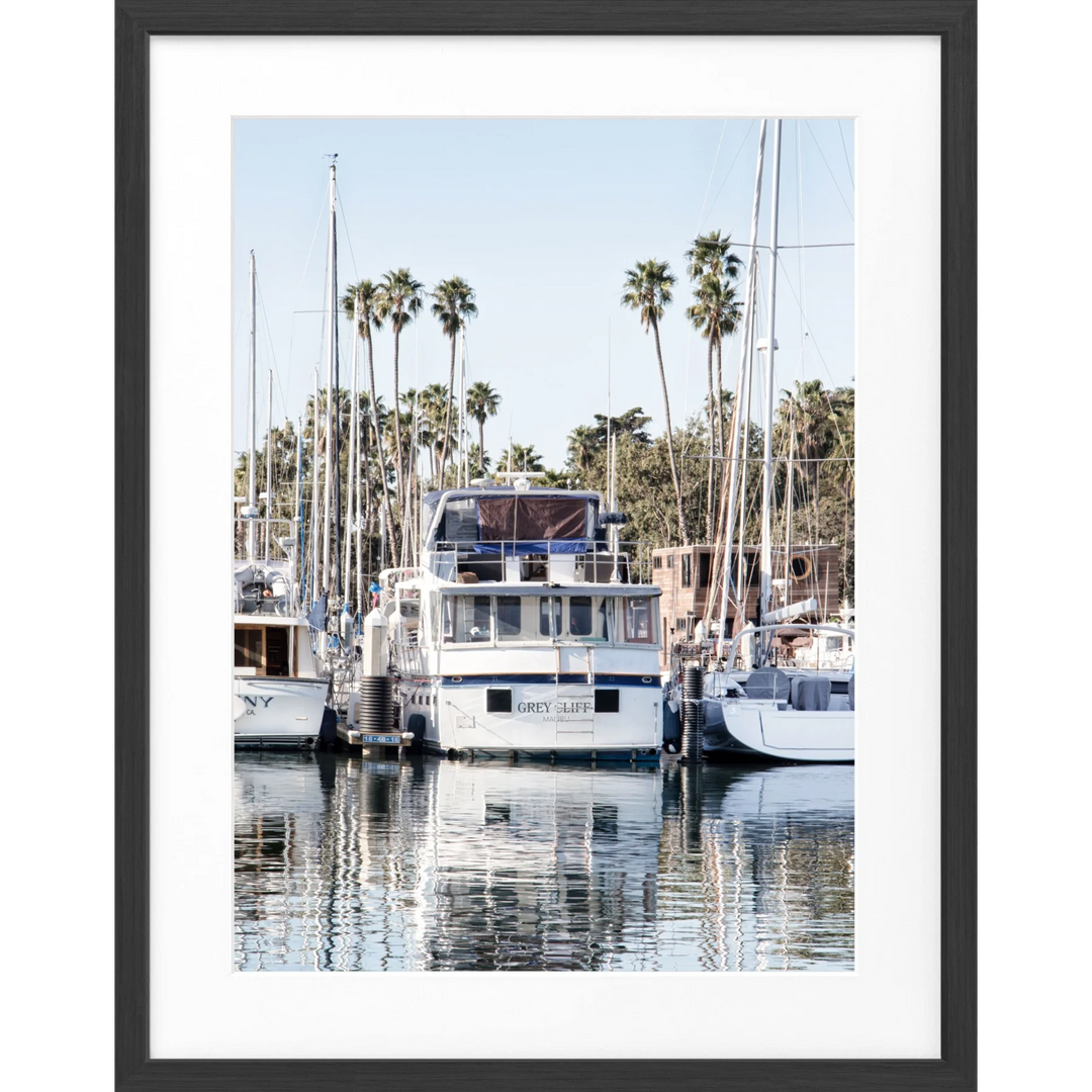 Poster Kalifornien ’Boat’ K33 - Schwarz matt 1.5cm / S