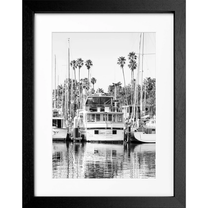 Poster Kalifornien ’Boat’ K33 - Schwarz 3cm / Motiv: