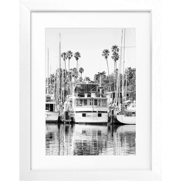 Poster Kalifornien ’Boat’ K33 - Weiss 3cm / Motiv: