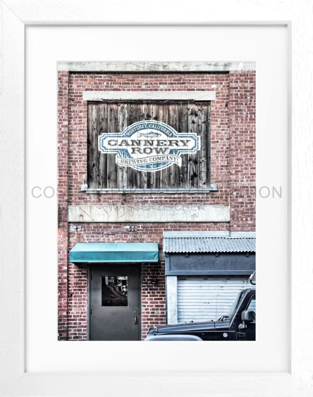Poster Kalifornien ’Cannery Row’ Monterey K07 - Weiss