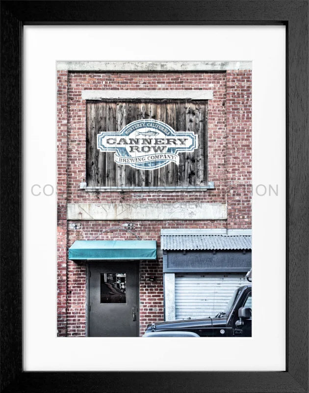 Poster Kalifornien ’Cannery Row’ Monterey K07 - Schwarz