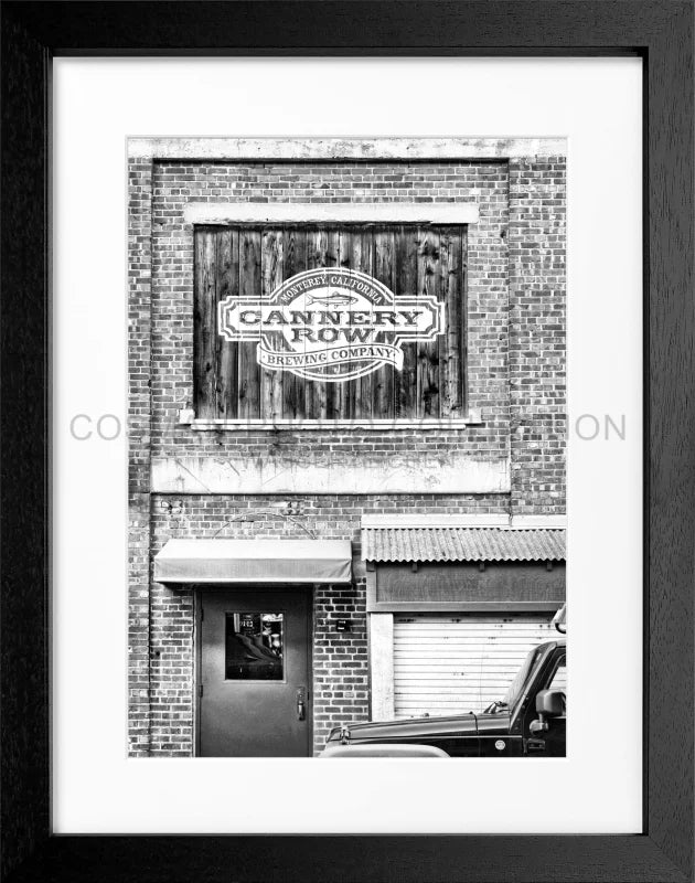 Poster Kalifornien ’Cannery Row’ Monterey K07 - Schwarz