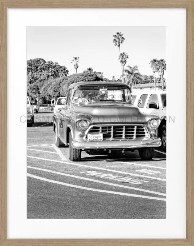 Poster Kalifornien ’Classic Car’ K31 - Eiche Furnier