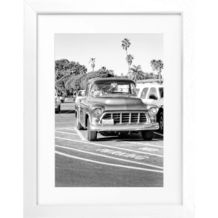 Poster Kalifornien ’Classic Car’ K31 - Weiss 3cm